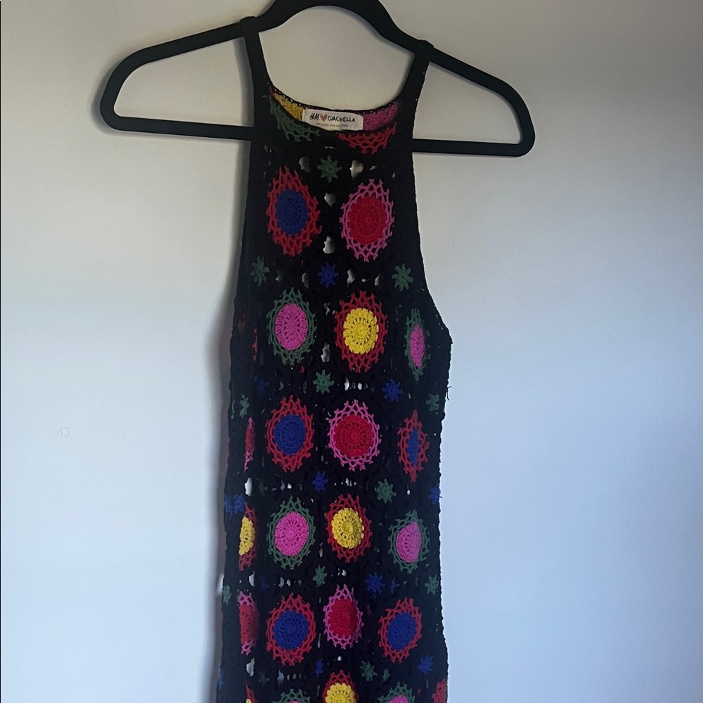 H&M Multicolor Crochet Dress